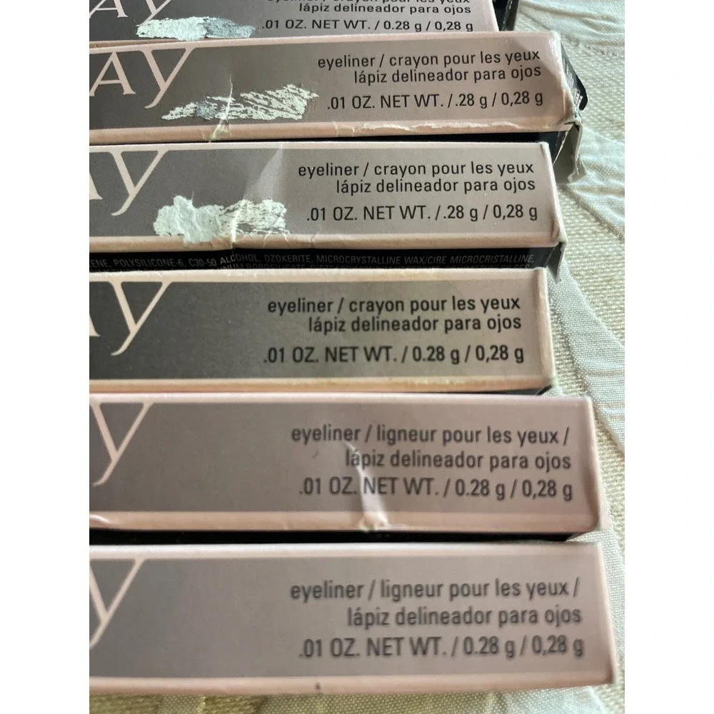 Mary‎ Kay Eyeliner Pencil Lot of 8 Black Brown Navy Jade Amethyst Violet Denim
